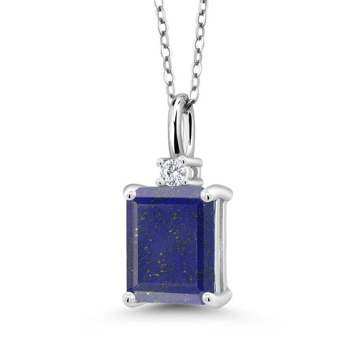 Blue Lapis_Pendant in 925 Sterling Silver