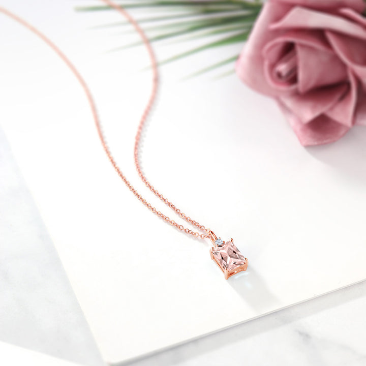Pendant in 925 Rose Gold Plated Silver