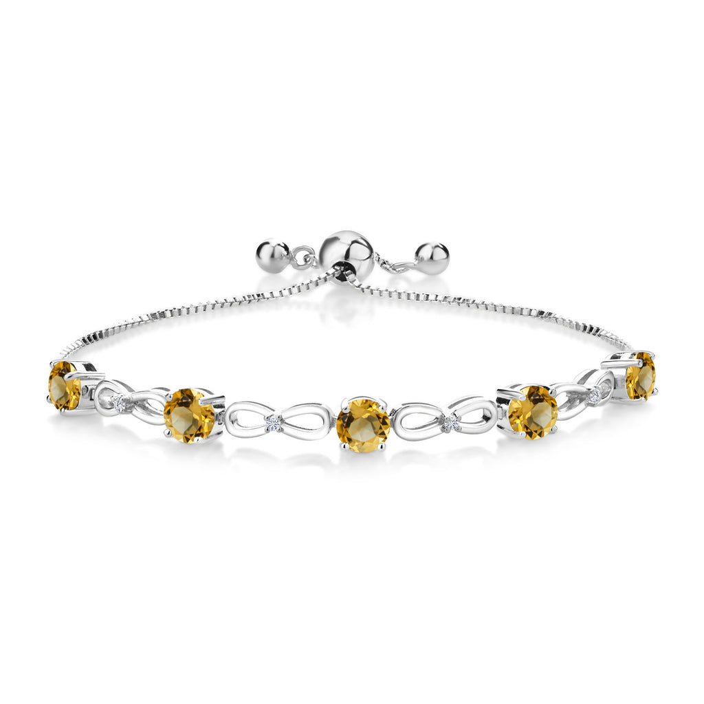 Citrine - November_Bracelet in 925 Sterling Silver