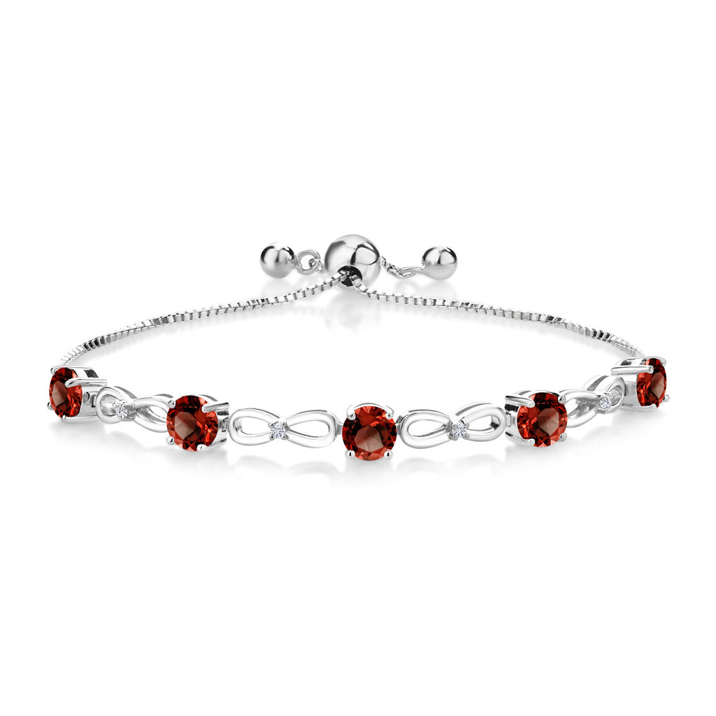 Garnet - January_Bracelet in 925 Sterling Silver