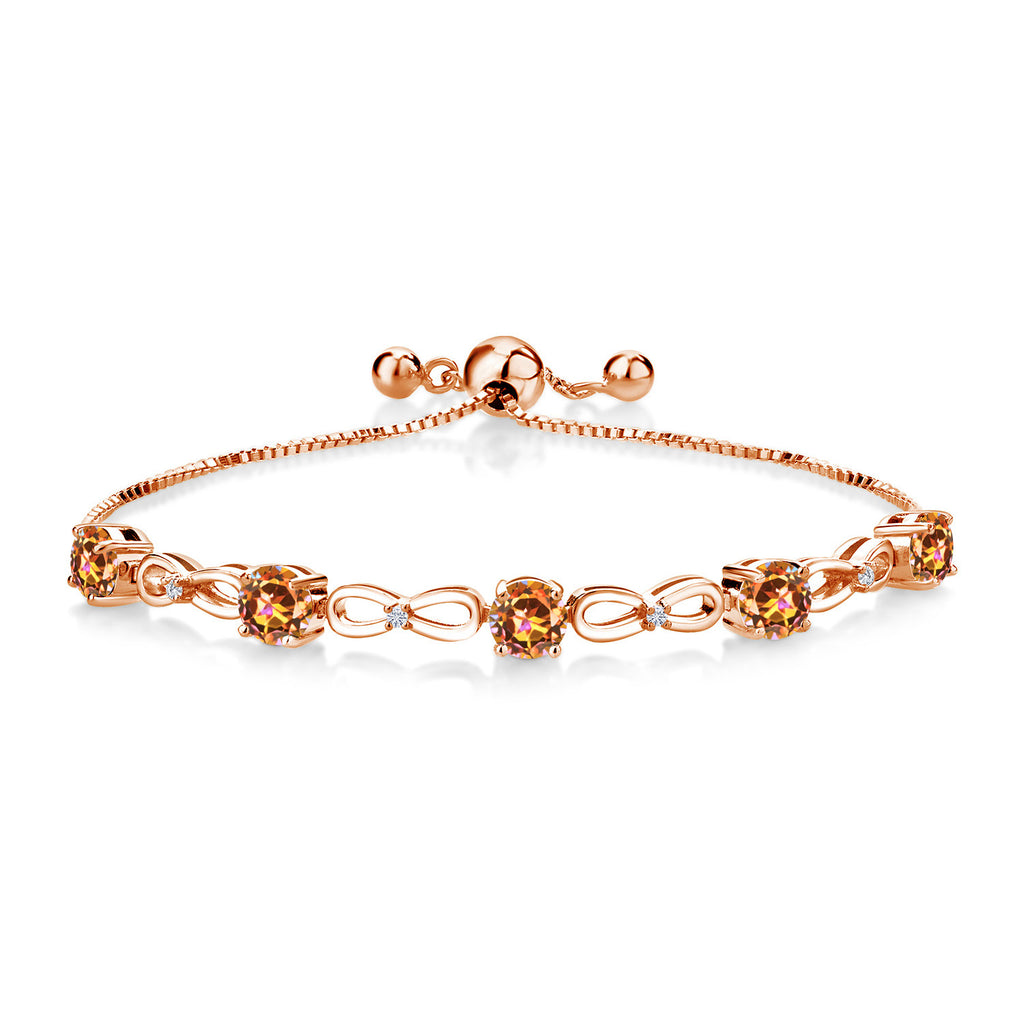 Ecstasy Mystic Topaz_Bracelet in 925 Rose Gold Plated Silver