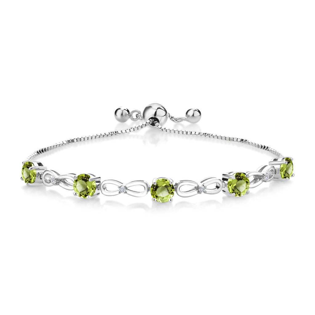 Peridot - August_Bracelet in 925 Sterling Silver