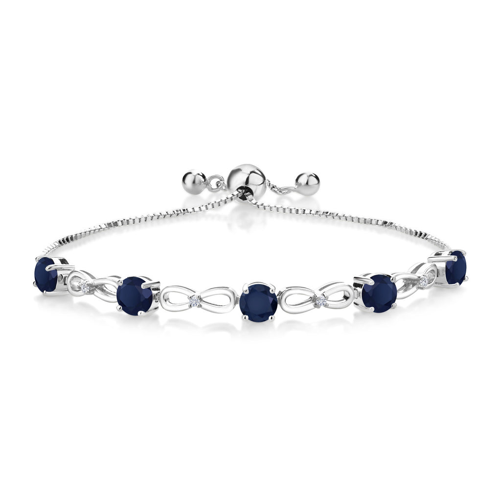 Blue Sapphire - September_Bracelet in 925 Sterling Silver