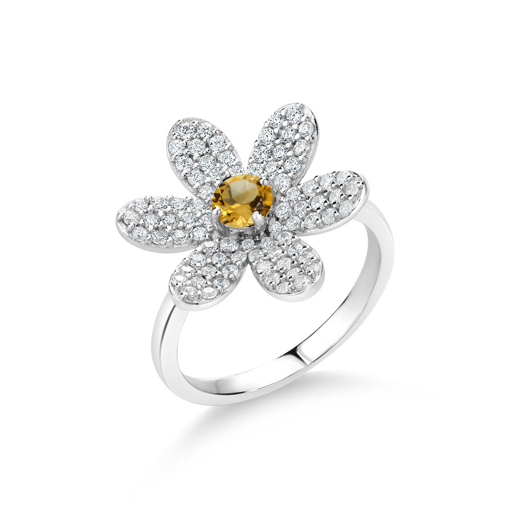Citrine - November_7_Ring in 925 Sterling Silver