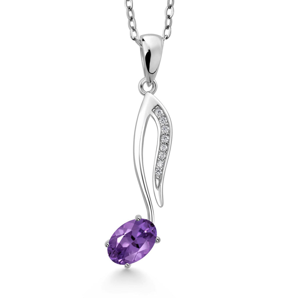 Amethyst_Pendant in 925 Sterling Silver