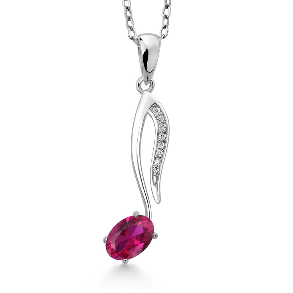 Created Ruby_Pendant in 925 Sterling Silver