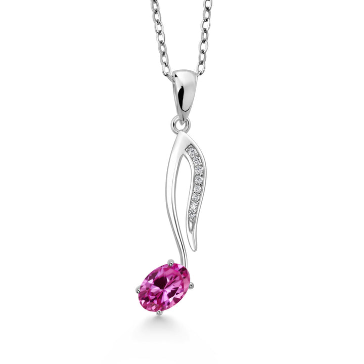 Pink Created Sapphire - September