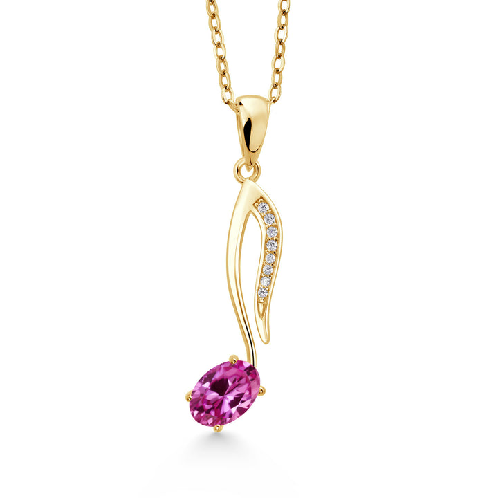 Pink Created Sapphire - September