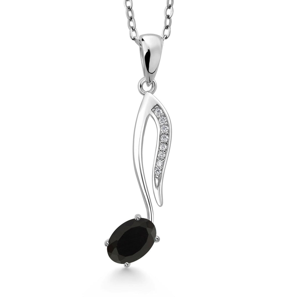 Onyx_Pendant in 925 Sterling Silver