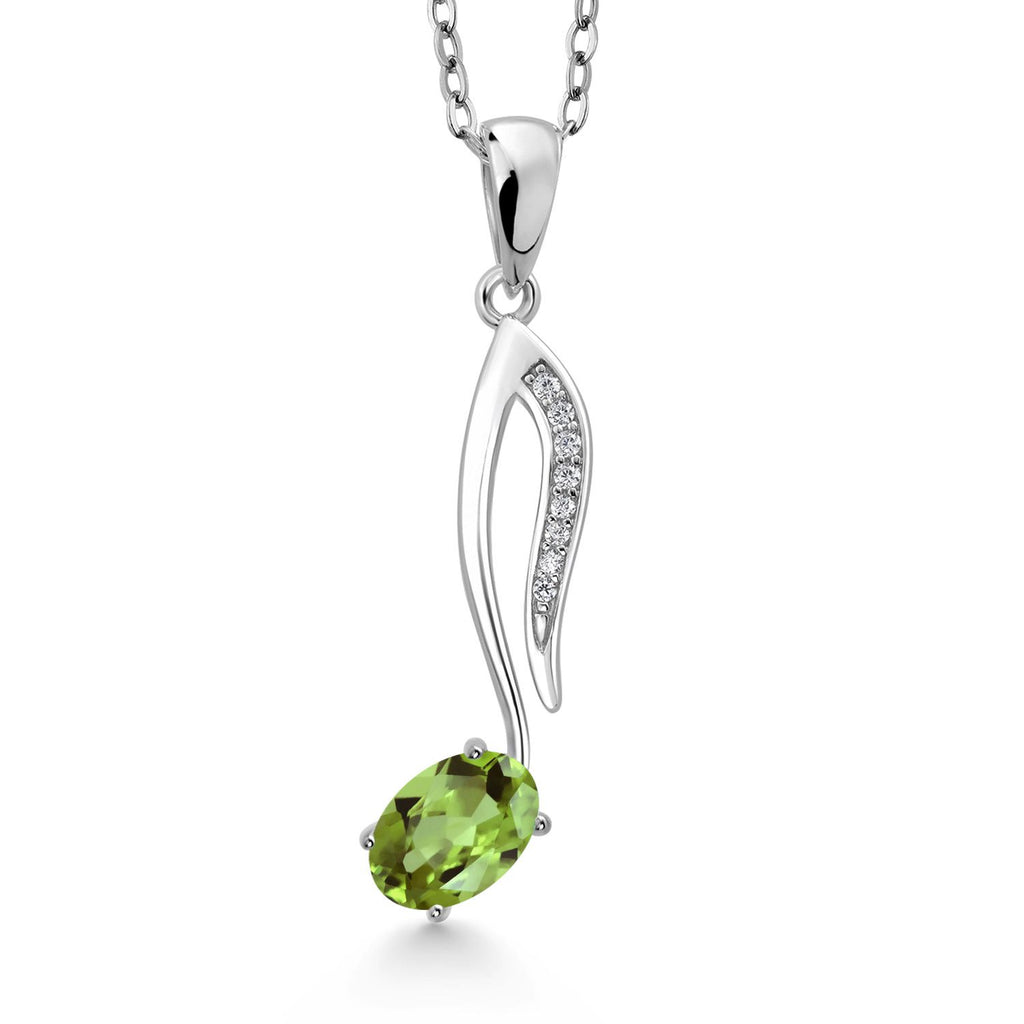 Peridot_Pendant in 925 Sterling Silver