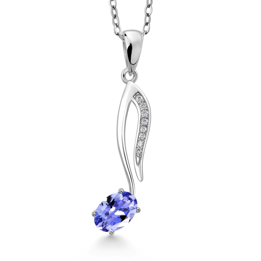 Tanzanite_Pendant in 925 Sterling Silver