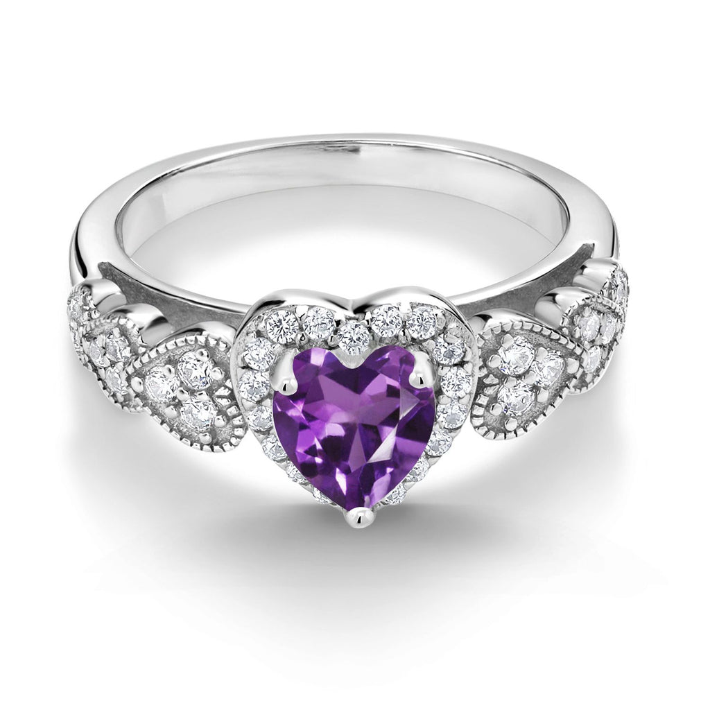Amethyst - February_5_Ring in 925 Sterling Silver