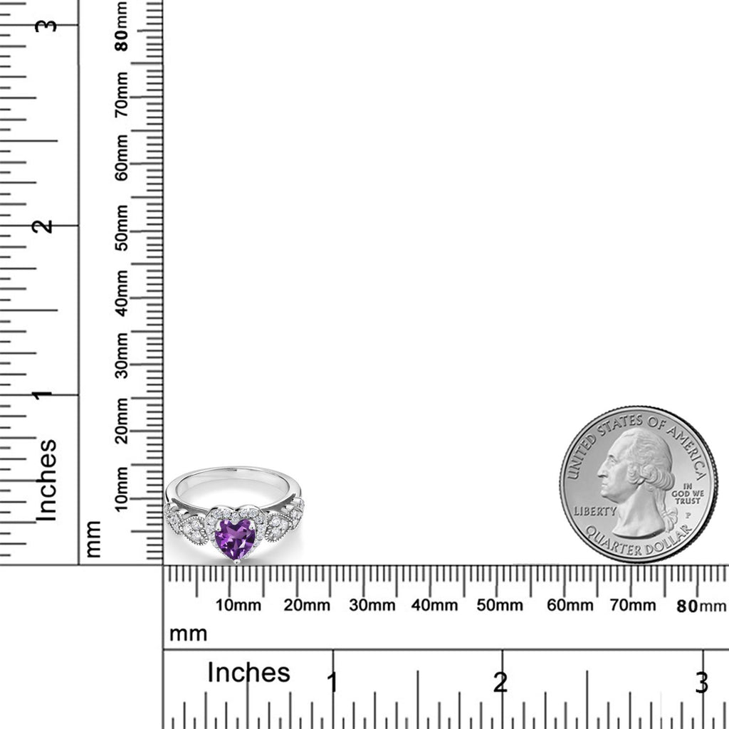 Amethyst - February_5_Ring in 925 Sterling Silver