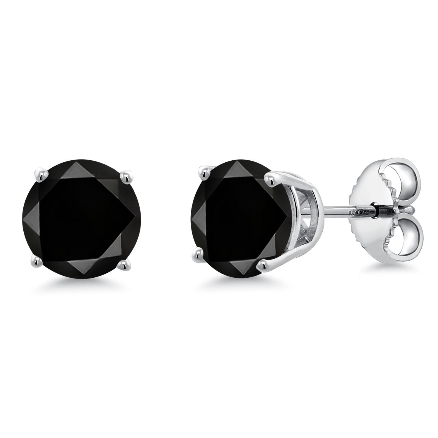 Black Diamond - April_Earrings in 925 Sterling Silver