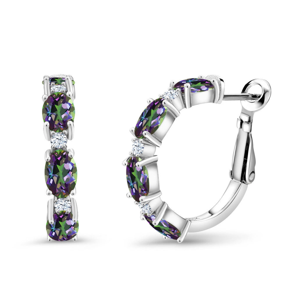 Green Mystic Topaz_Earrings in 925 Sterling Silver