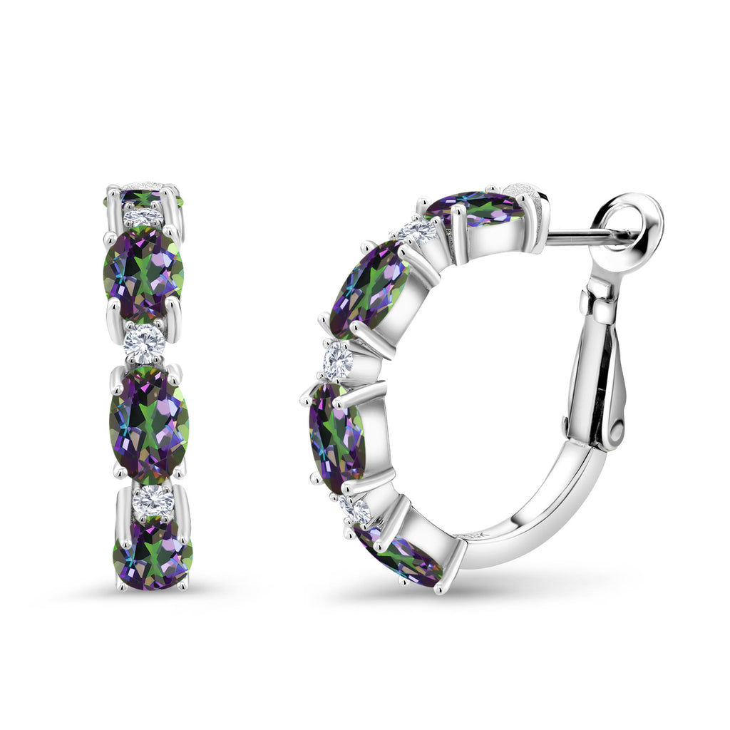 Green Mystic Topaz_Earrings in 925 Sterling Silver