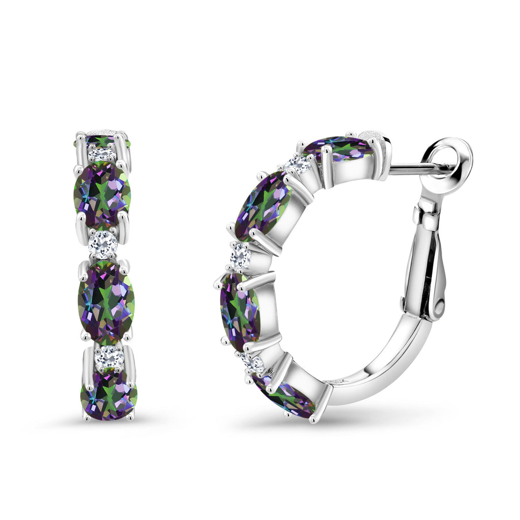 Green Mystic Topaz_Earrings in 925 Sterling Silver