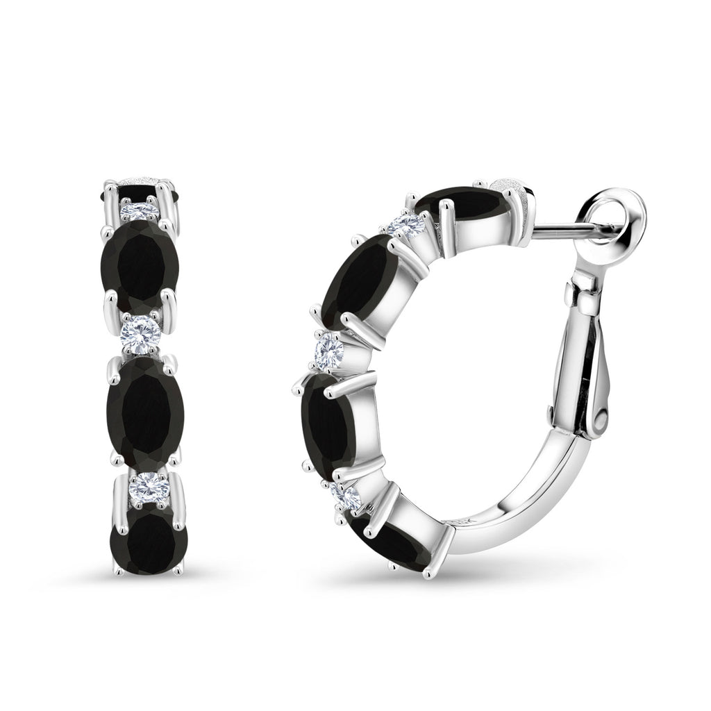 Onyx - December_Earrings in 925 Sterling Silver