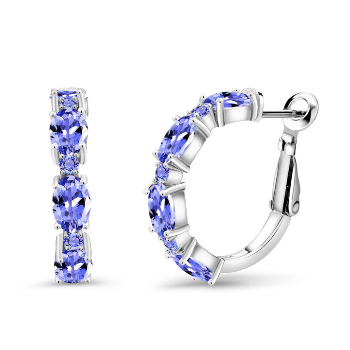 Tanzanite - December_Earrings in 925 Sterling Silver