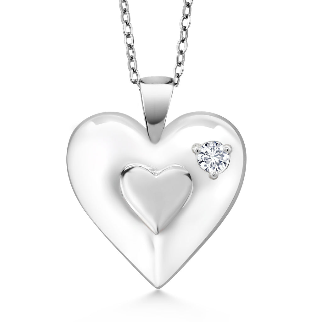 Lab Grown Diamond_Pendant in 925 Sterling Silver