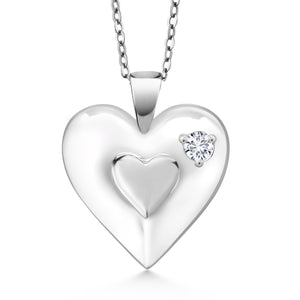 Lab Grown Diamond_Pendant in 925 Sterling Silver
