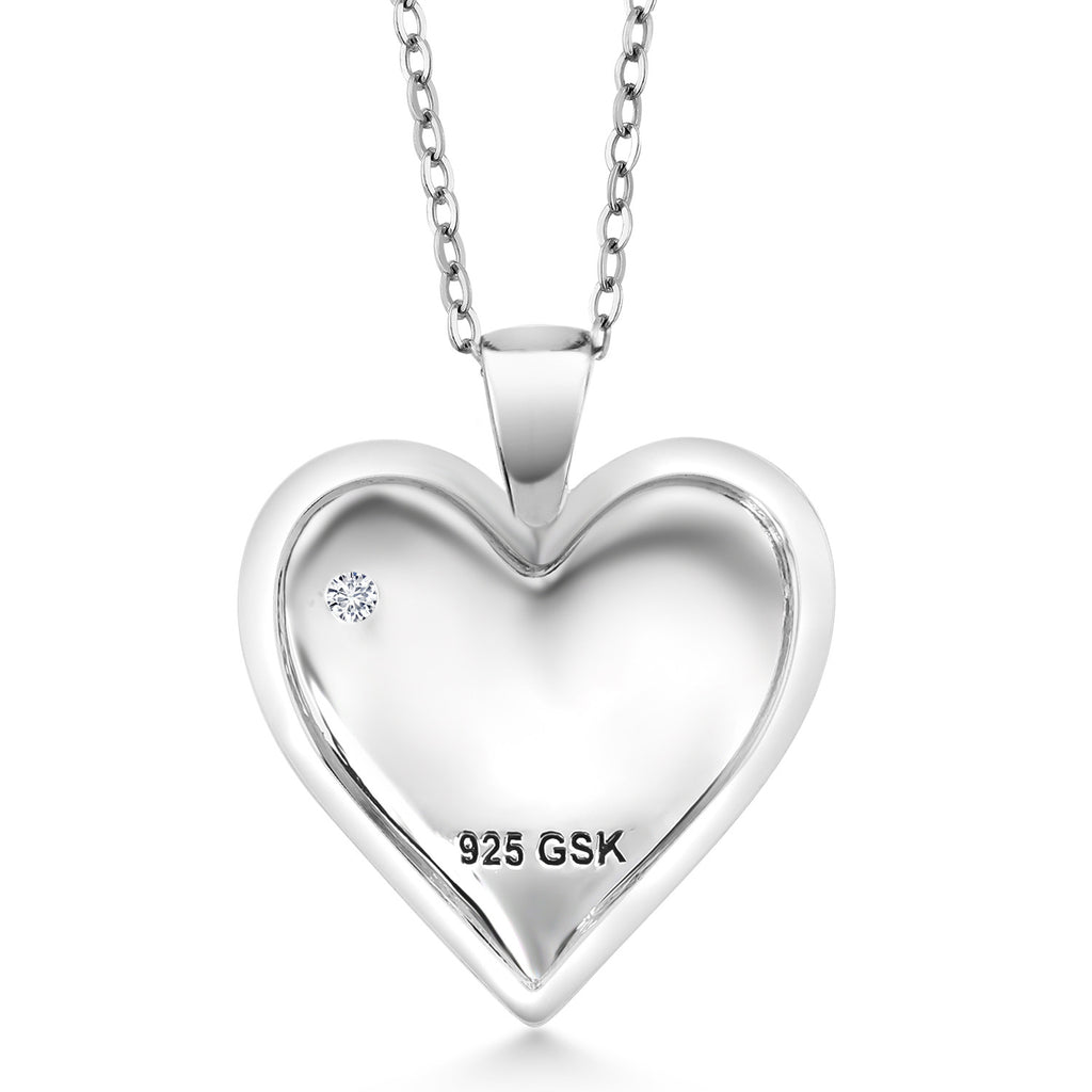 Lab Grown Diamond_Pendant in 925 Sterling Silver
