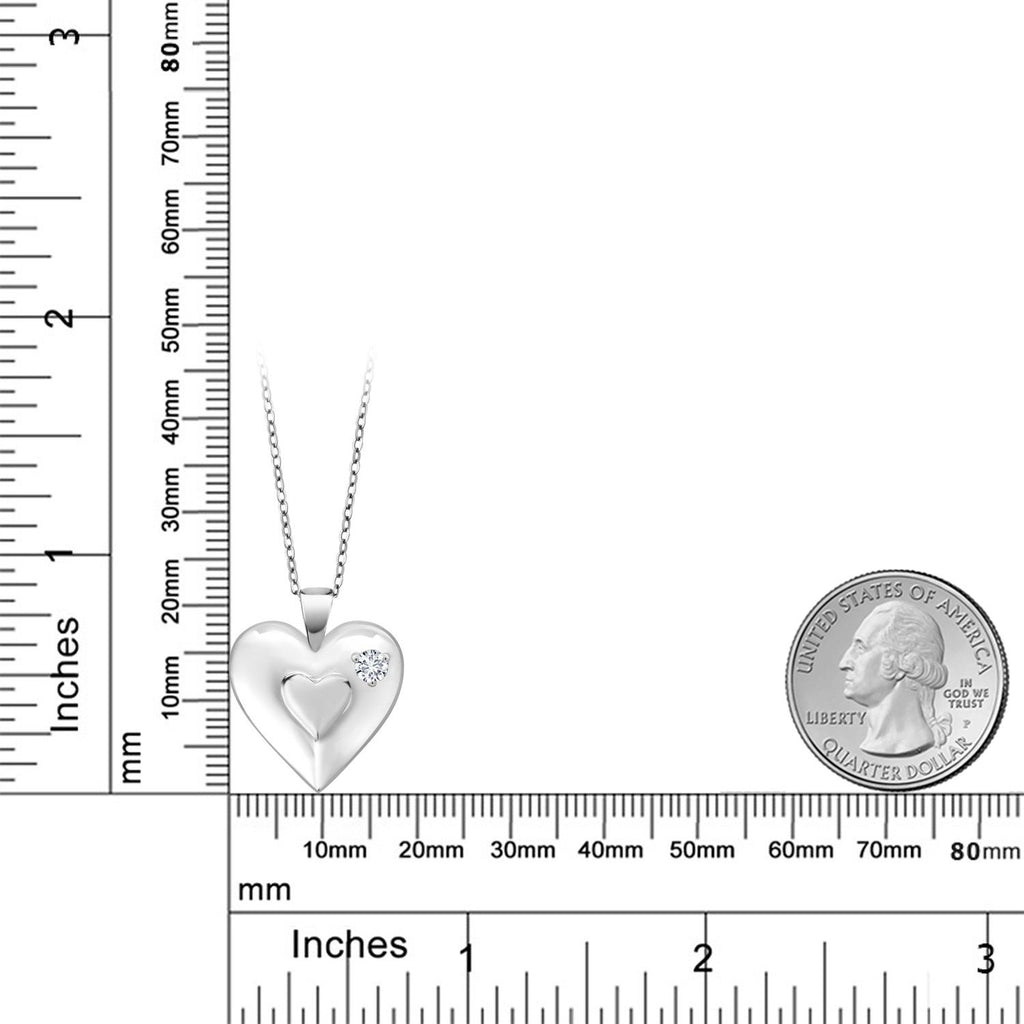 Lab Grown Diamond_Pendant in 925 Sterling Silver