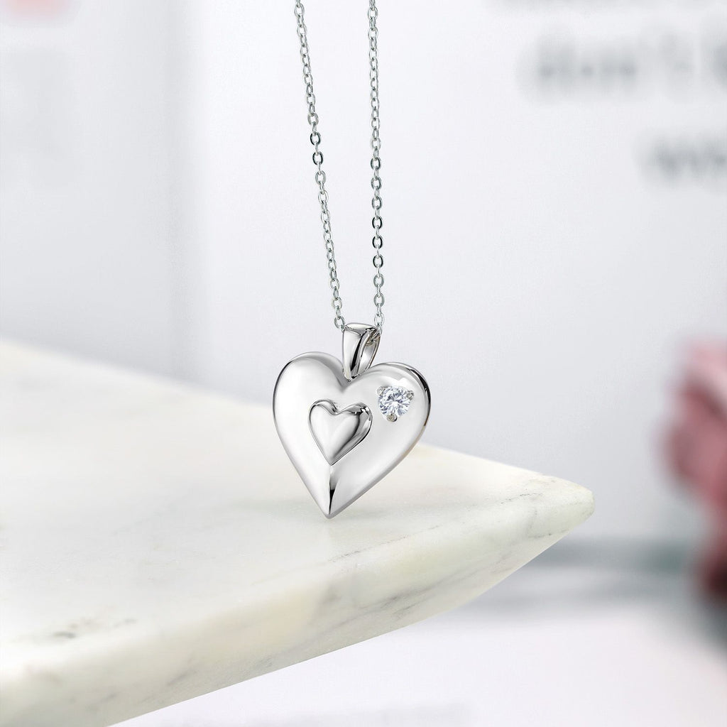 Lab Grown Diamond_Pendant in 925 Sterling Silver