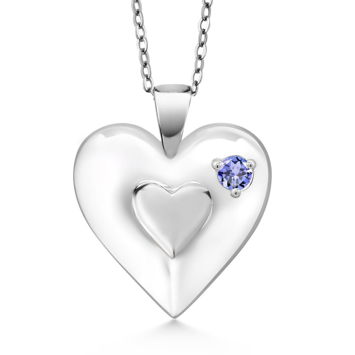 Tanzanite - December_Pendant in 925 Sterling Silver