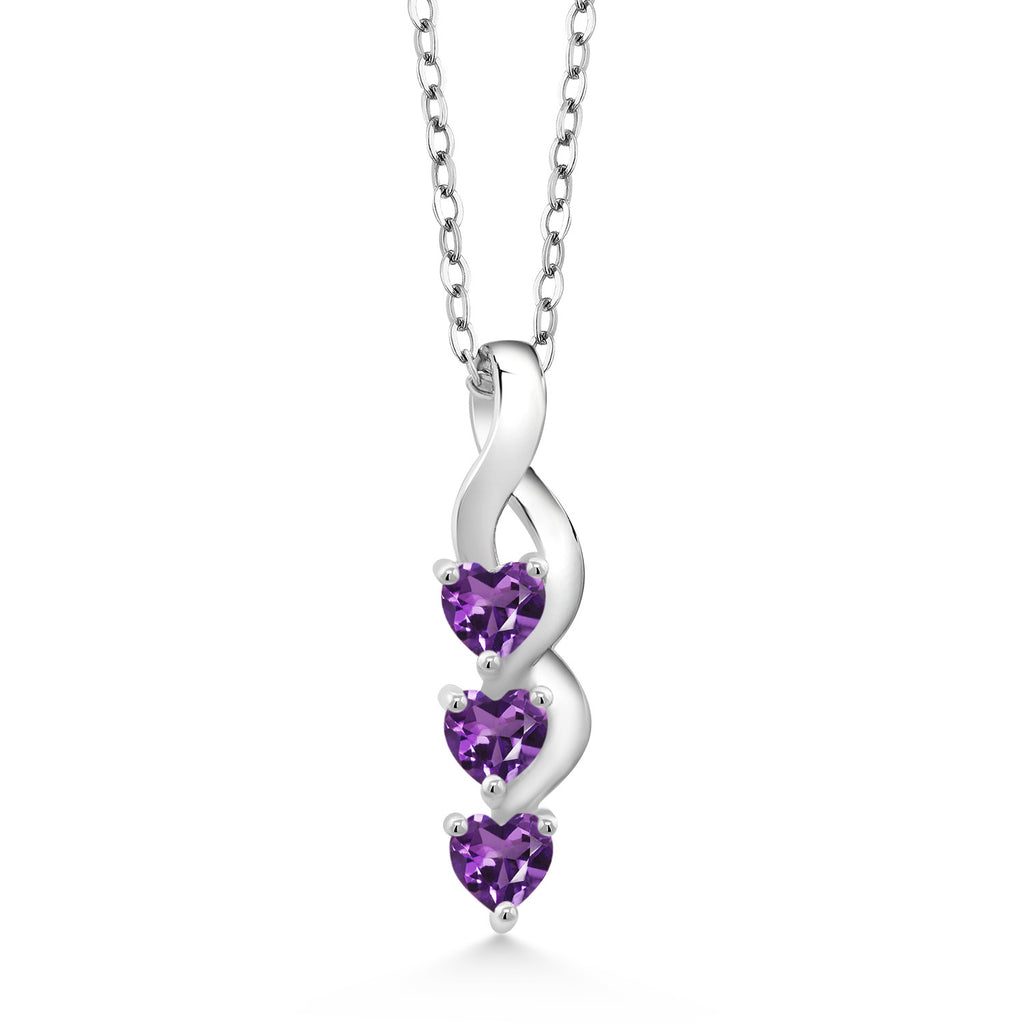 Amethyst - February_Pendant in 925 Sterling Silver