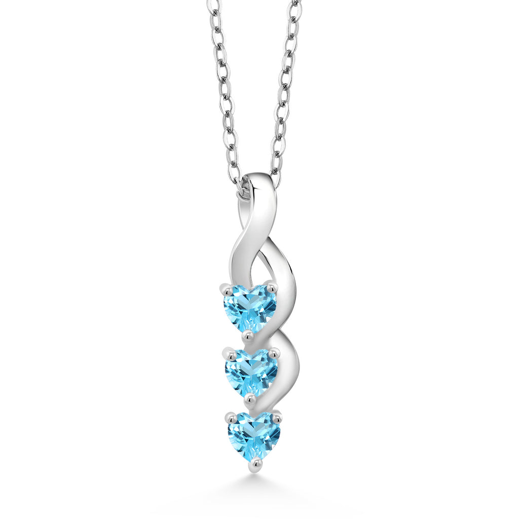 Topaz - November_Pendant in 925 Sterling Silver