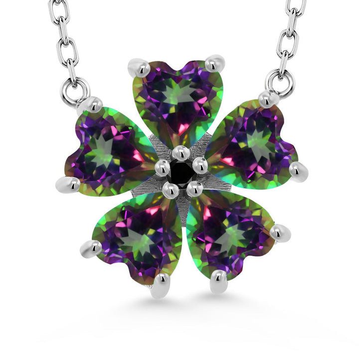 Green Mystic Topaz_925 Sterling Silver_Necklace in 925 Sterling Silver