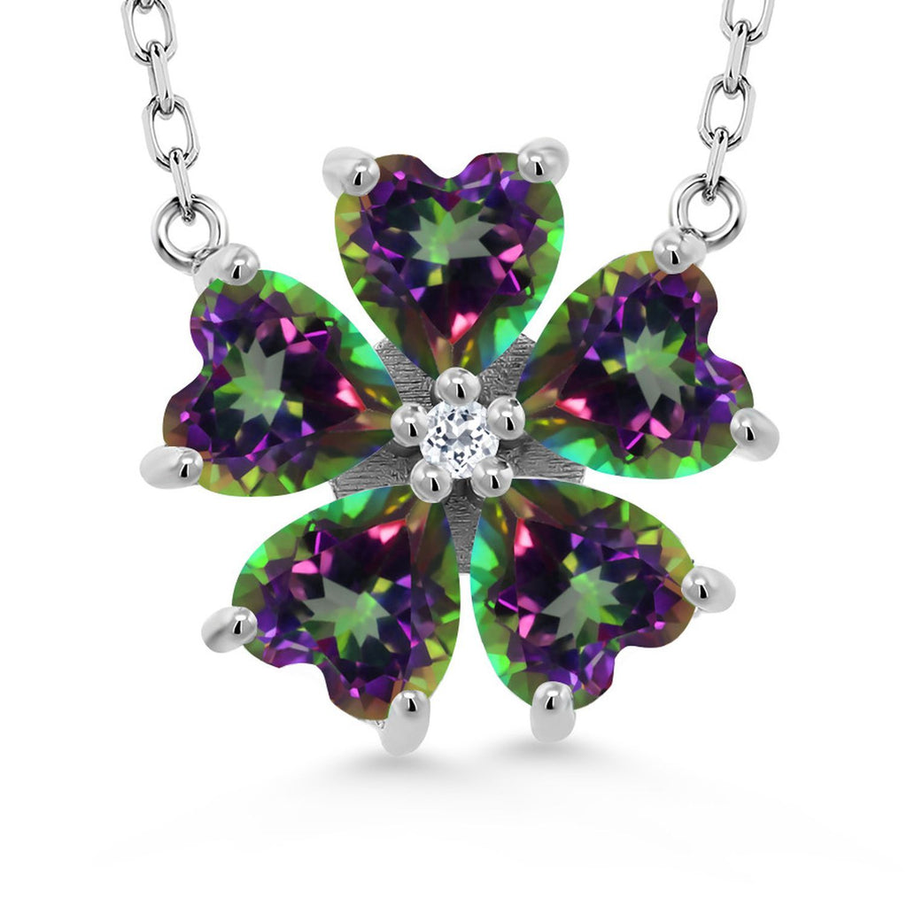 Green Mystic Topaz_925 Sterling Silver_Necklace in 925 Sterling Silver