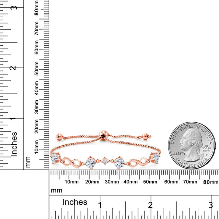 Bracelet in 925 Rose Gold Plated Silver