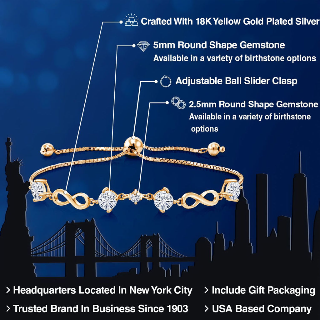 Bracelet in 925 Yellow Gold Plated Silver