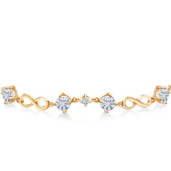 Bracelet in 925 Yellow Gold Plated Silver