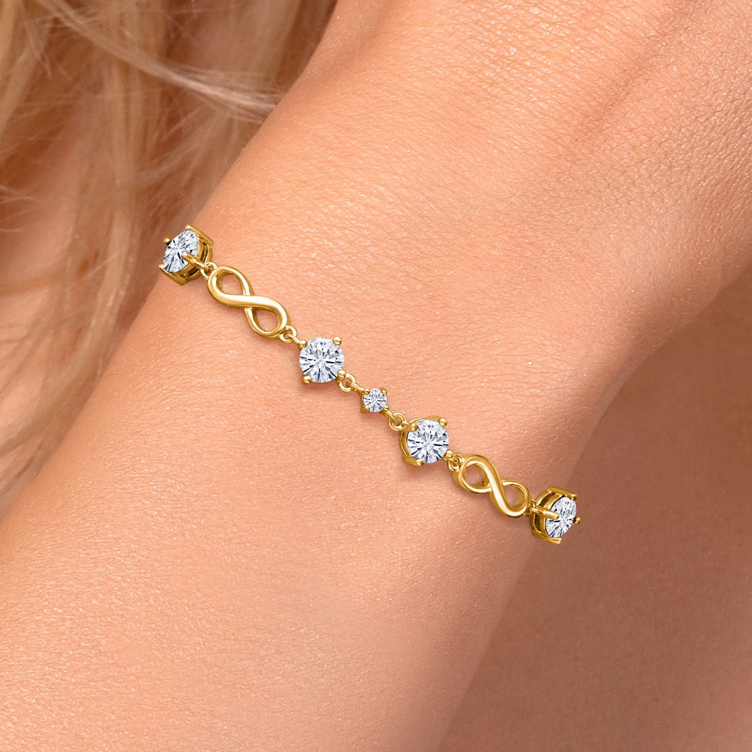 Bracelet in 925 Yellow Gold Plated Silver