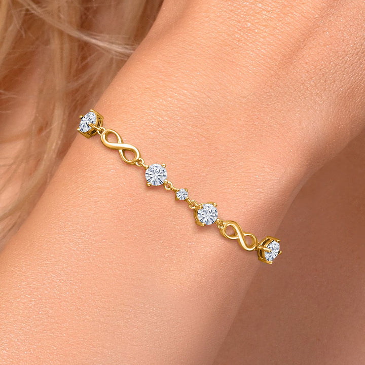 Bracelet in 925 Yellow Gold Plated Silver