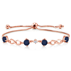 Bracelet in 925 Rose Gold Plated Silver