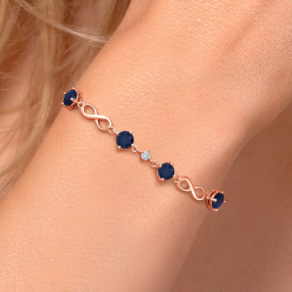 Bracelet in 925 Rose Gold Plated Silver