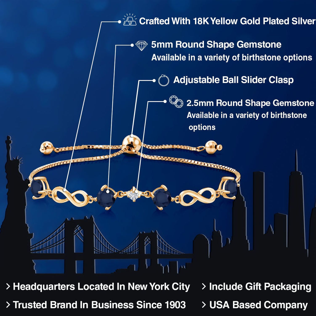 Bracelet in 925 Yellow Gold Plated Silver