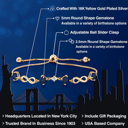 Bracelet in 925 Yellow Gold Plated Silver
