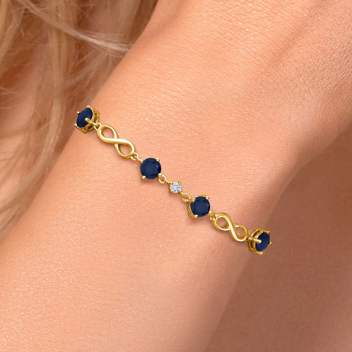 Bracelet in 925 Yellow Gold Plated Silver