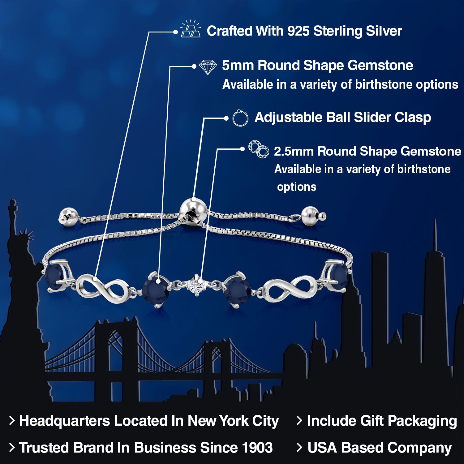 Bracelet in 925 Sterling Silver