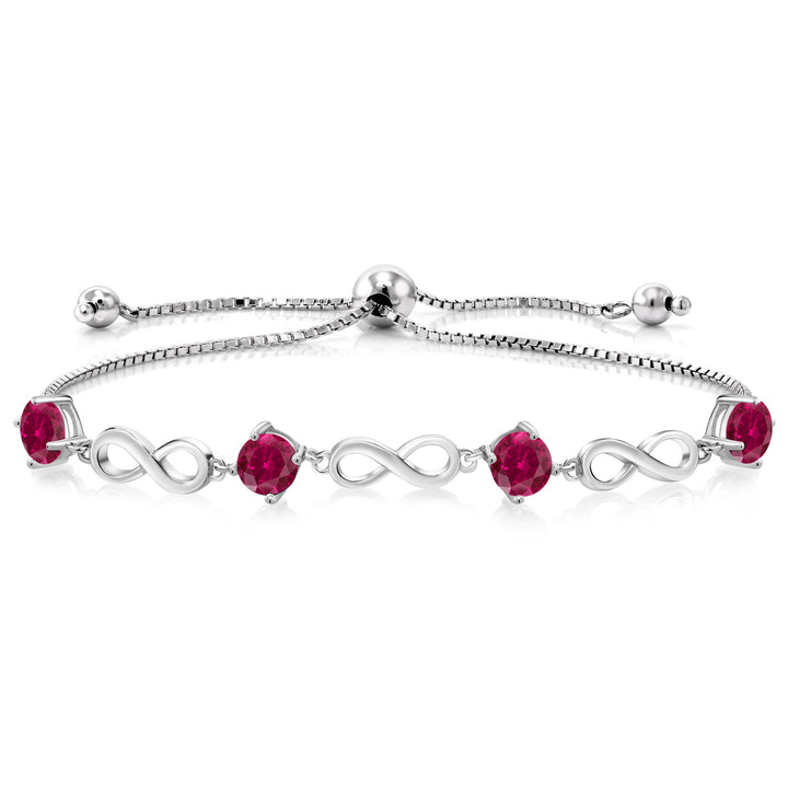 Created Ruby - July_Bracelet in 925 Sterling Silver