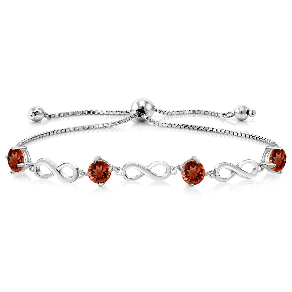 Garnet - January_Bracelet in 925 Sterling Silver