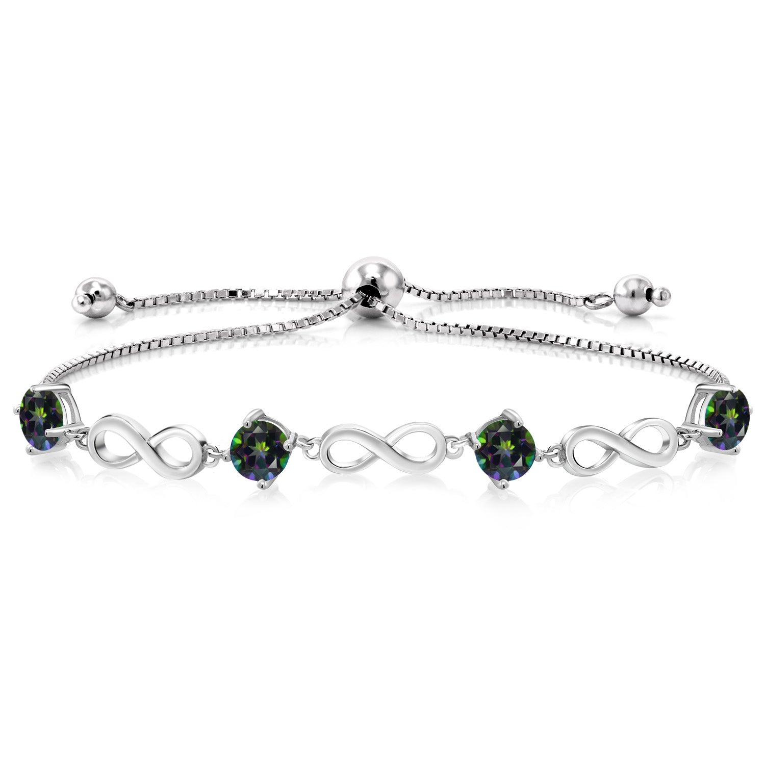 Green Mystic Topaz_Bracelet in 925 Sterling Silver