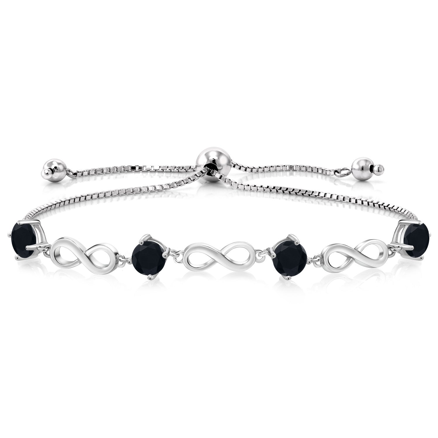 Onyx - December_Bracelet in 925 Sterling Silver