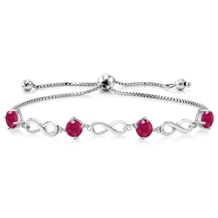 Ruby - July_Bracelet in 925 Sterling Silver