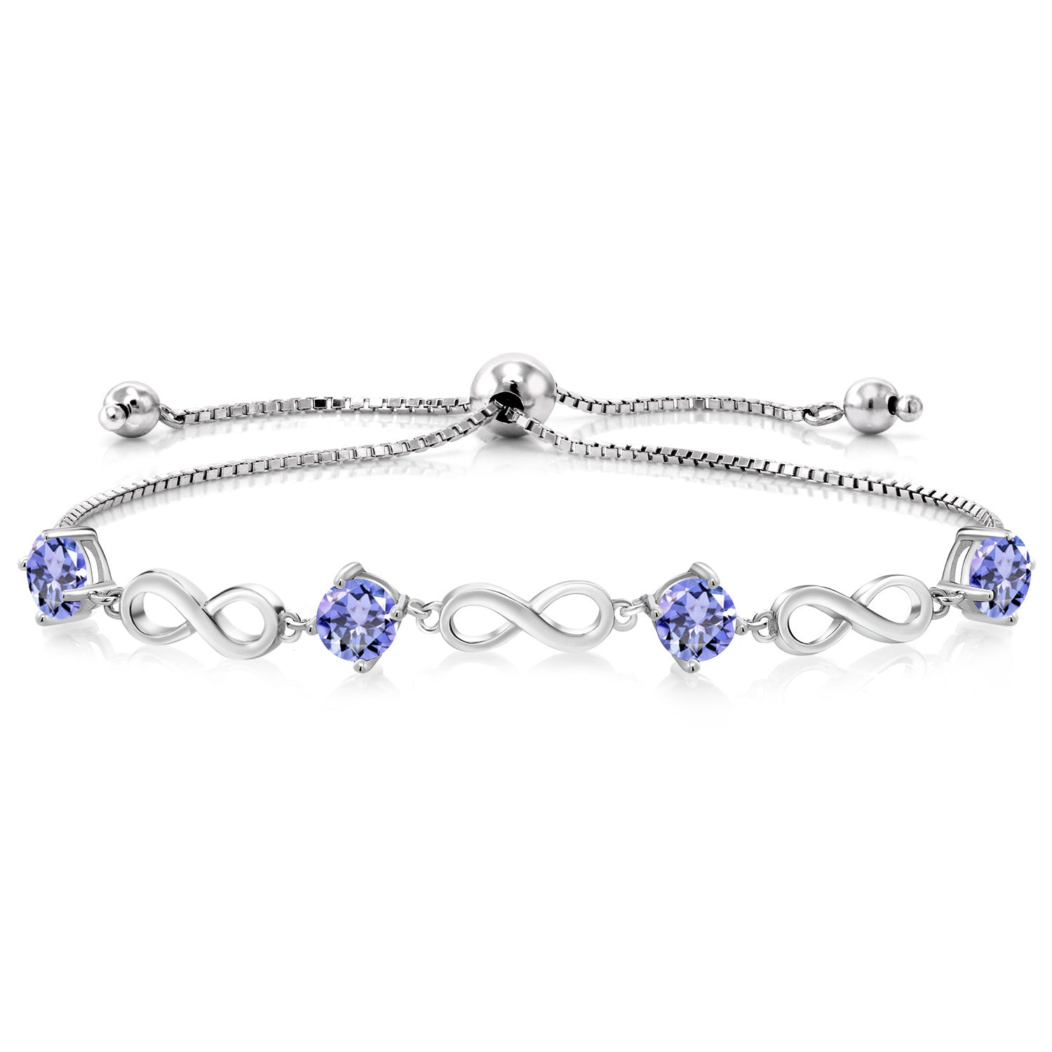 Tanzanite - December_Bracelet in 925 Sterling Silver